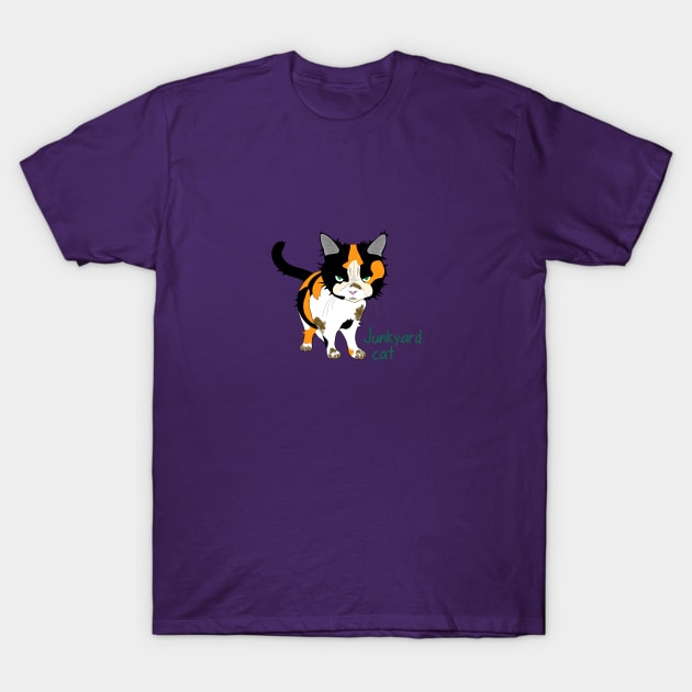 Junkyard Cat T-Shirt by Verl